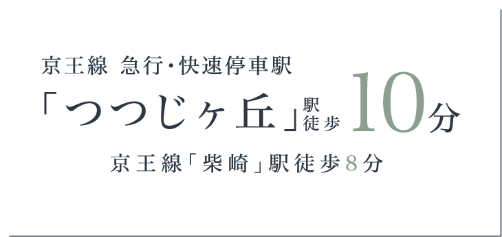 「つつじヶ丘」徒歩10分