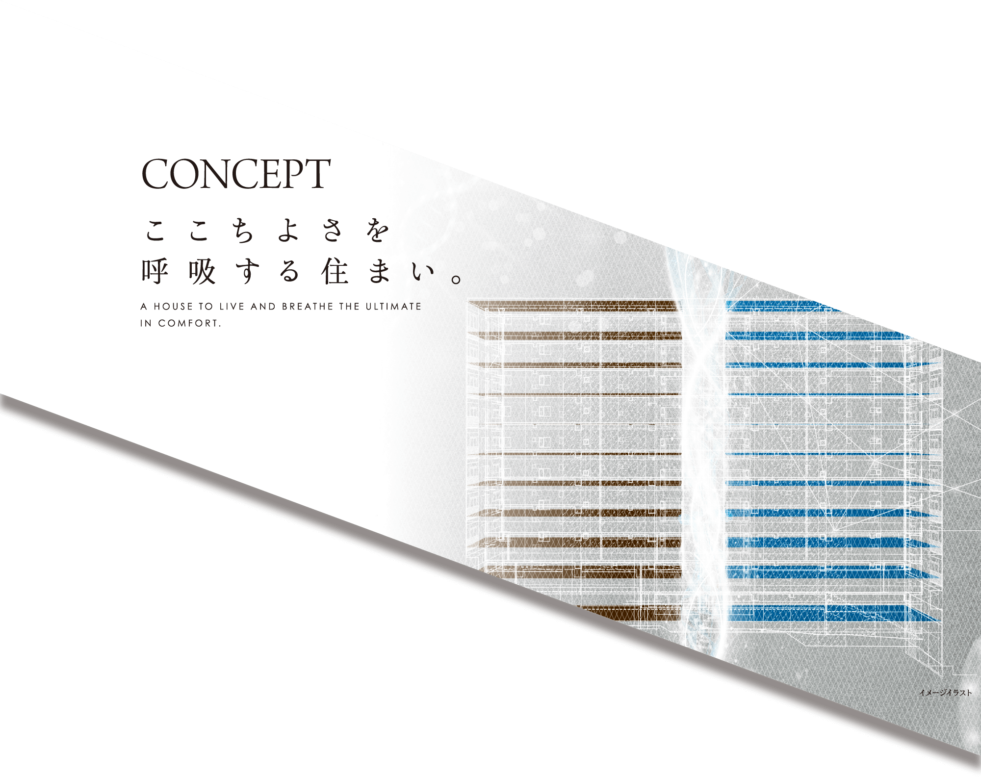 CONCEPT 心地よさを呼吸する住まい。