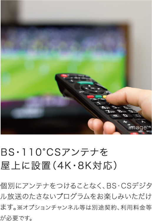 BS・110・CSアンテナを屋外に設置