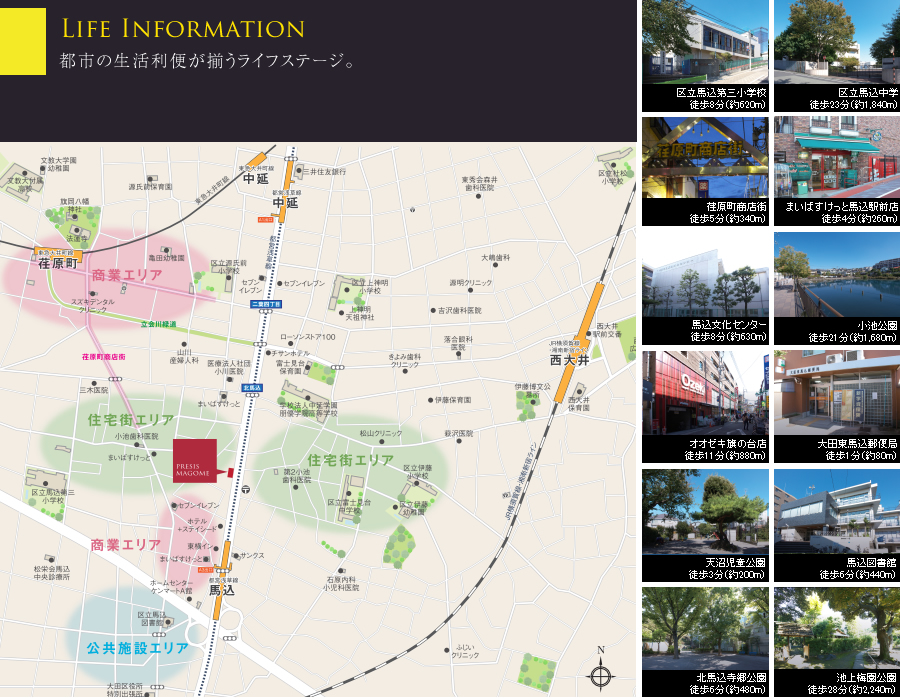 都市の生活利便が揃うライフステージ。