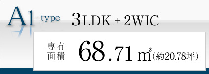 A1-type 3LDK+2WIC