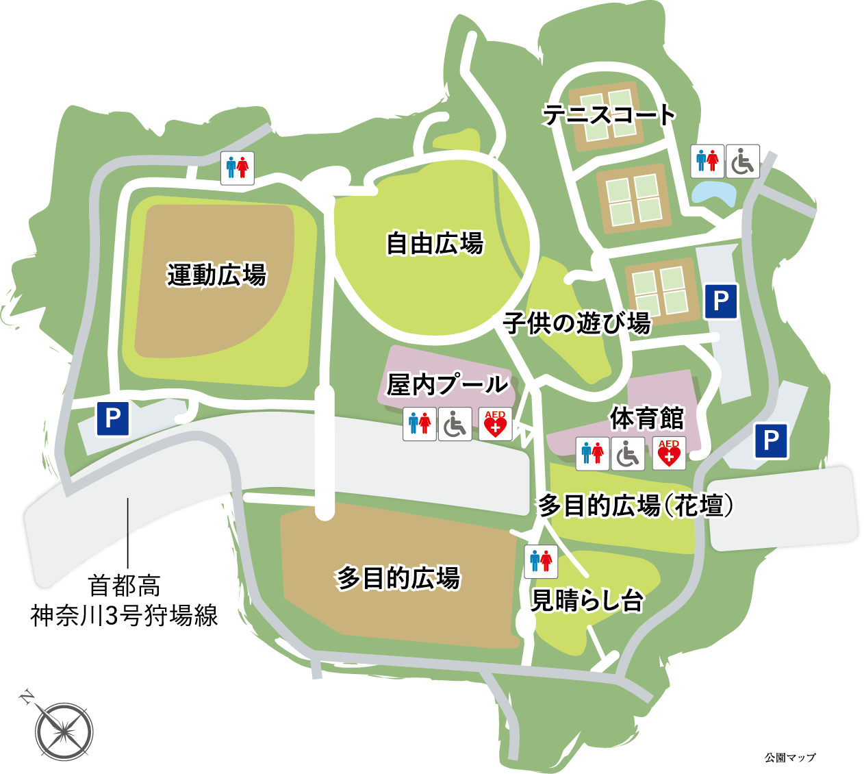 清水ケ丘公園map
